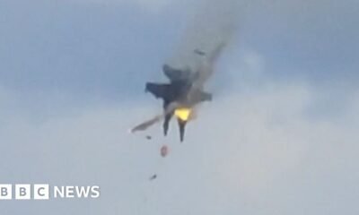 Watch: Moment two fighter jets collide mid-air during US air show