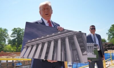 Trump shows reporters ballroom construction site as lawmakers balk at $1B for White House security