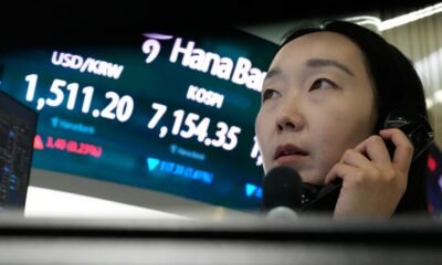 Asian shares surge after oil prices slip and Wall Street resumes its AI rally