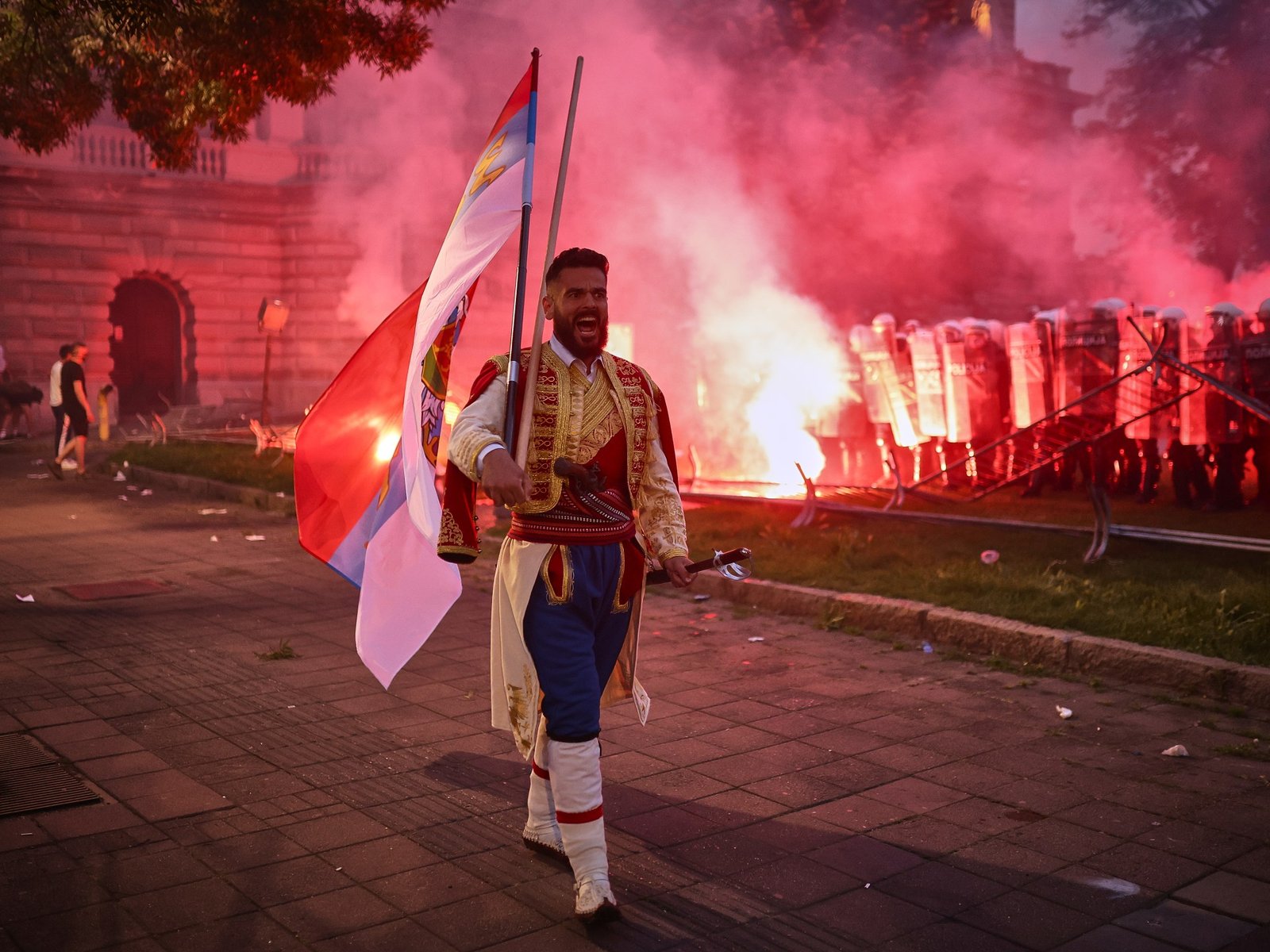 Photos: Clashes in Belgrade as student-led protests challenge Vucic