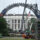 UFC fighting cage rises on White House lawn for US and Trump celebrations