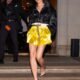 Zendaya channels Edie Sedgwick in an all-grey mini dress at the Louis Vuitton Resort 2027 show