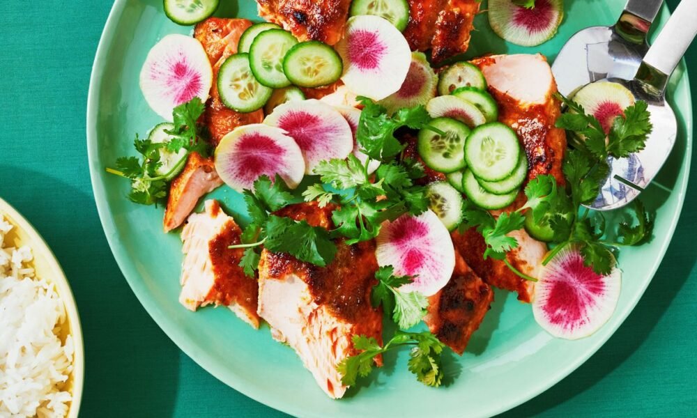 Green Curry–Glazed Salmon
