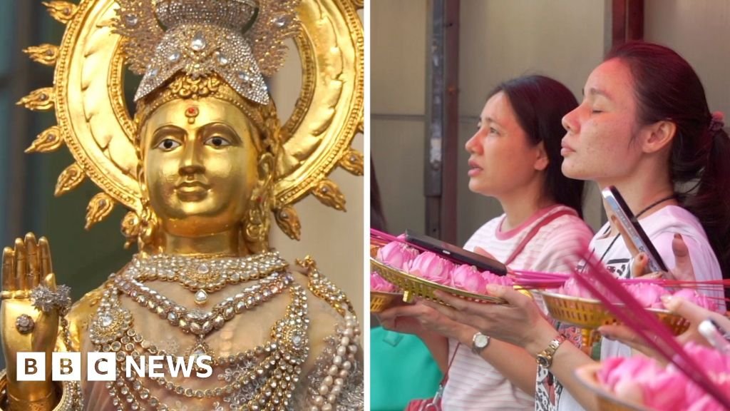 Watch: Singles pray to a goddess for love in Bangkok