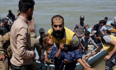 Rescues in eastern Syria after the Euphrates River bursts its banks