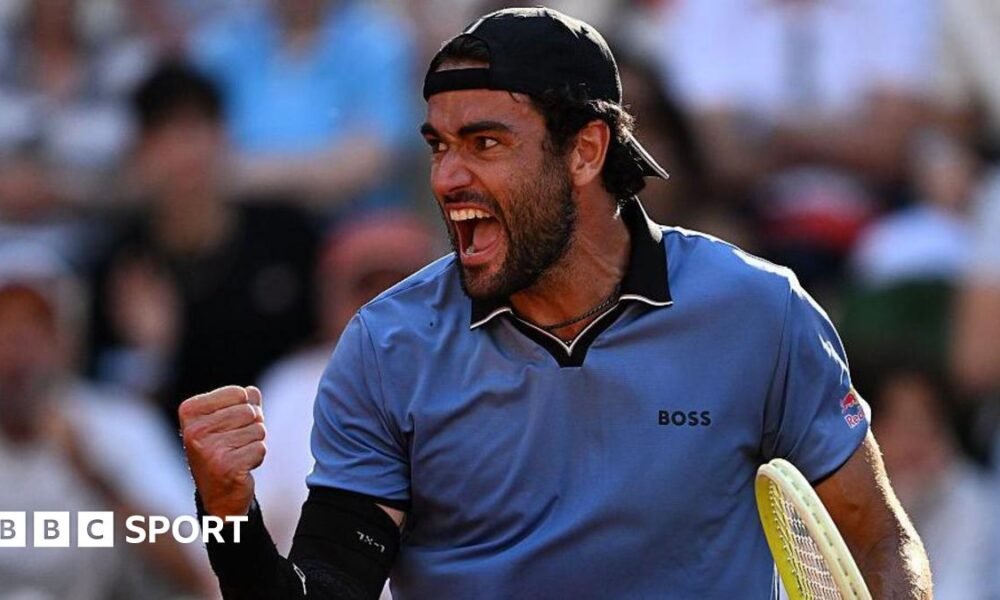 French Open 2026 results: Matteo Berrettini one of three Italians in quarter-finals
