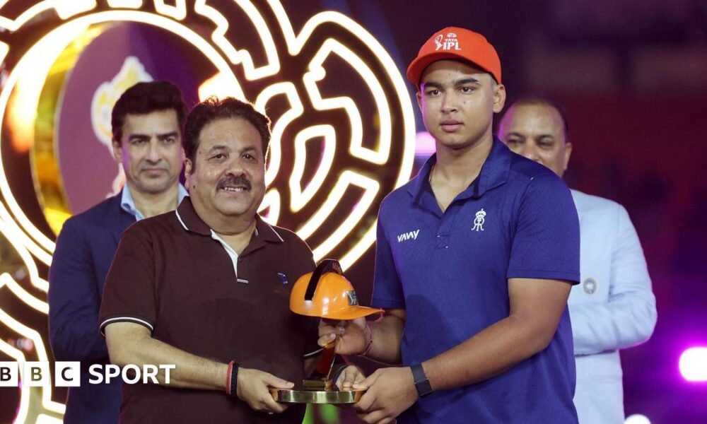 Vaibhav Sooryavanshi: Teenager, 15, wins car for IPL season achievements