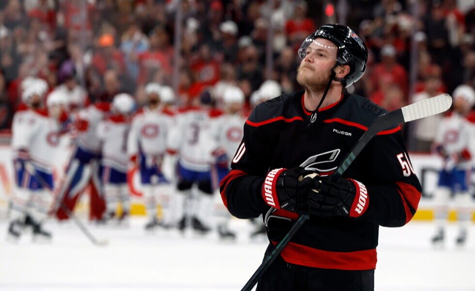 Ehlers scores twice in 1st as Hurricanes get fast start against Golden Knights in Stanley Cup Final