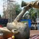 Indias 70ft Lionel Messi statue taken down because of safety issues