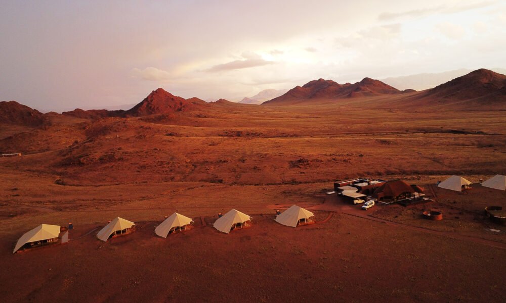 Storm Watching in Style at Namibias Desert Hills Glamping Camp