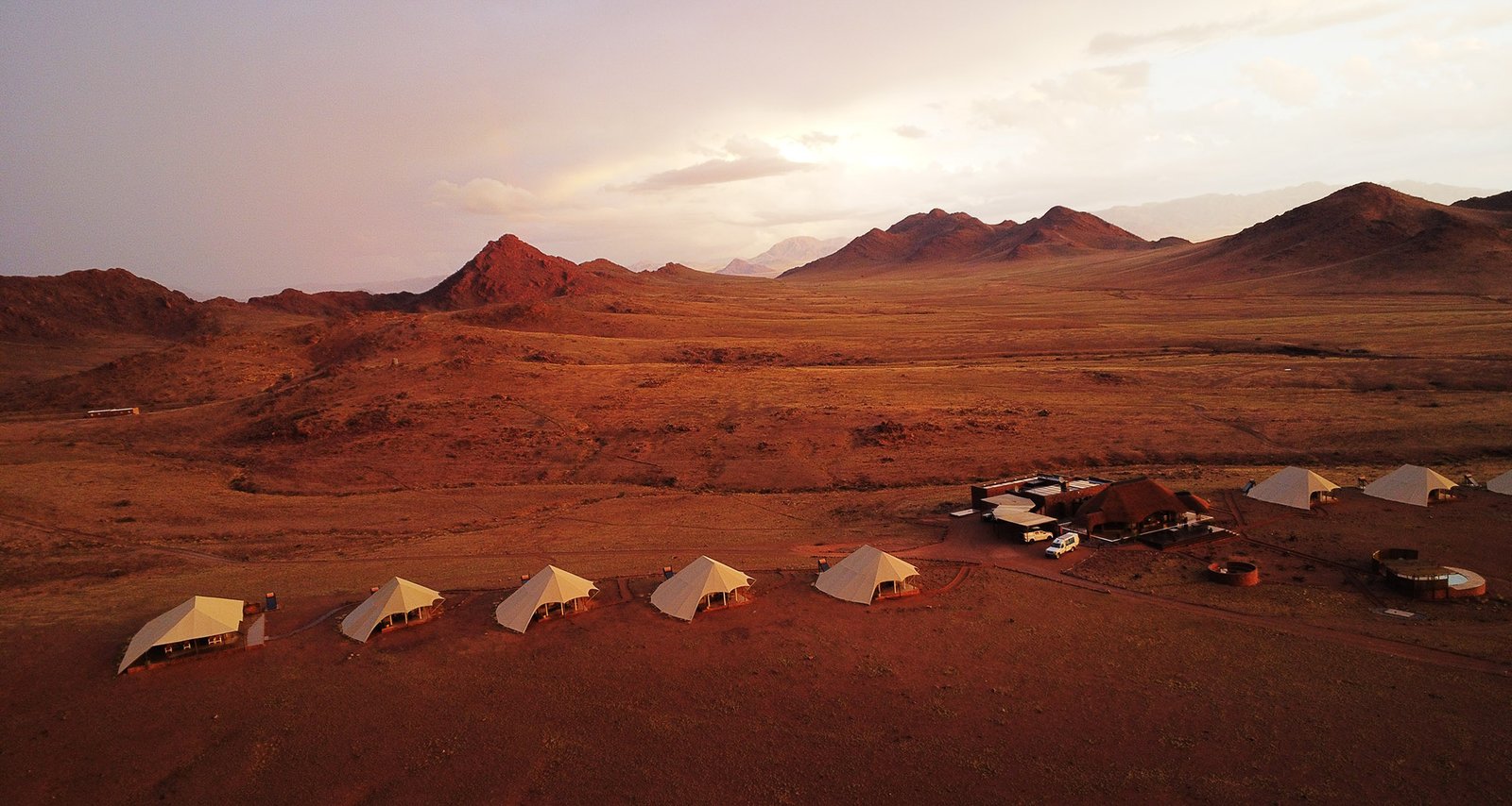 Storm Watching in Style at Namibias Desert Hills Glamping Camp