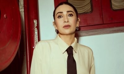 Karisma Kapoor elevated a simple shirt dress with a tie