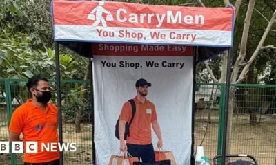 CarryMen: India start-up offering shopping bag carriers sparks debate on entitlement