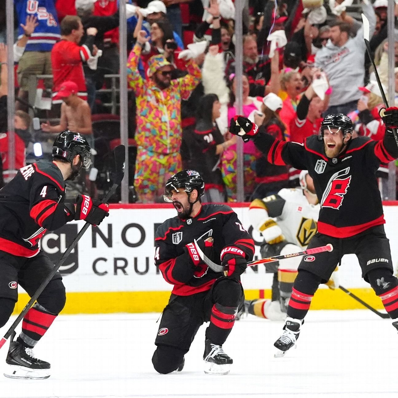 Seth Jarvis scores in OT, Carolina evens Stanley Cup Final