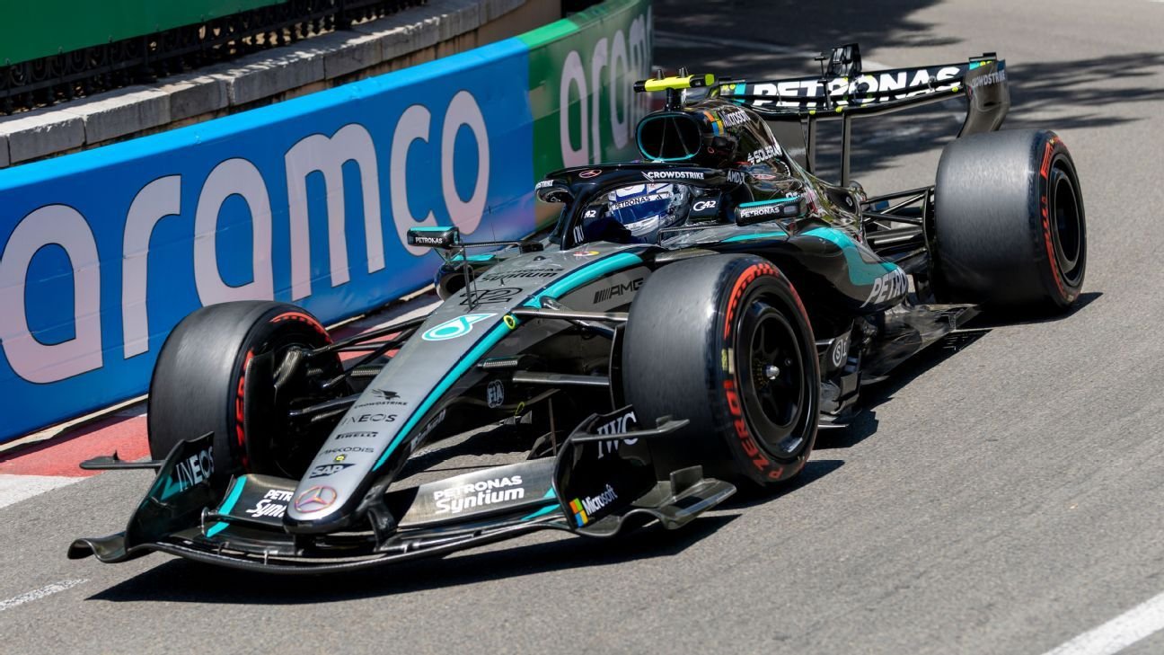 Monaco Grand Prix: Kimi Antonelli on pole for fourth time, Max Verstappen behind