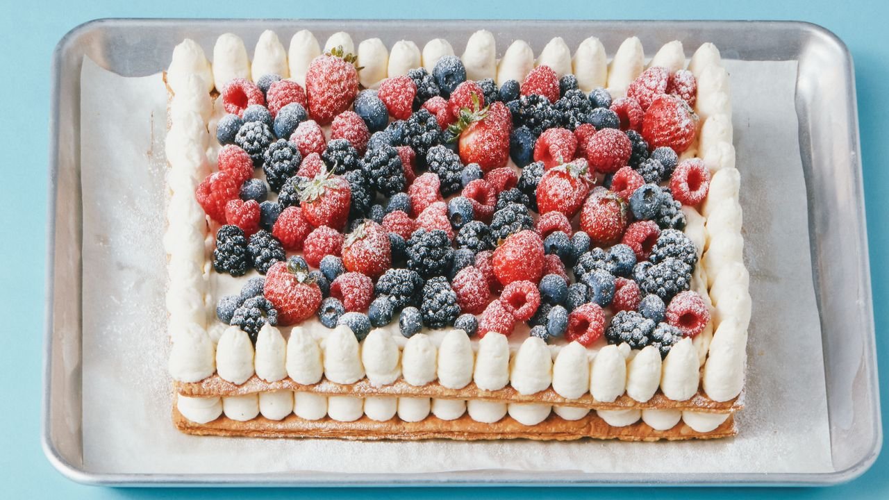 Berries and Cream Mille-Feuille